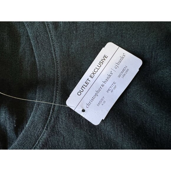 Christopher & Banks Women Size Large Knot Bottom Cotton Blend Office‎ Teacher - Picture 9 of 13